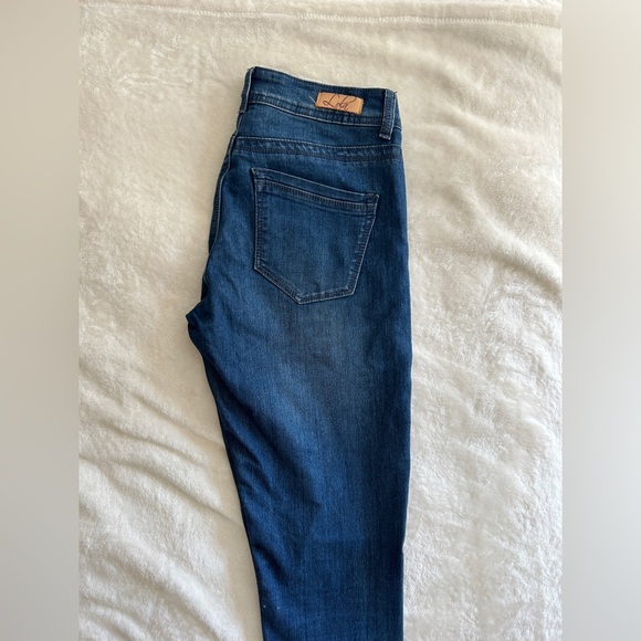 Skinny jeans in dark blue with wash - Picture 3 of 4